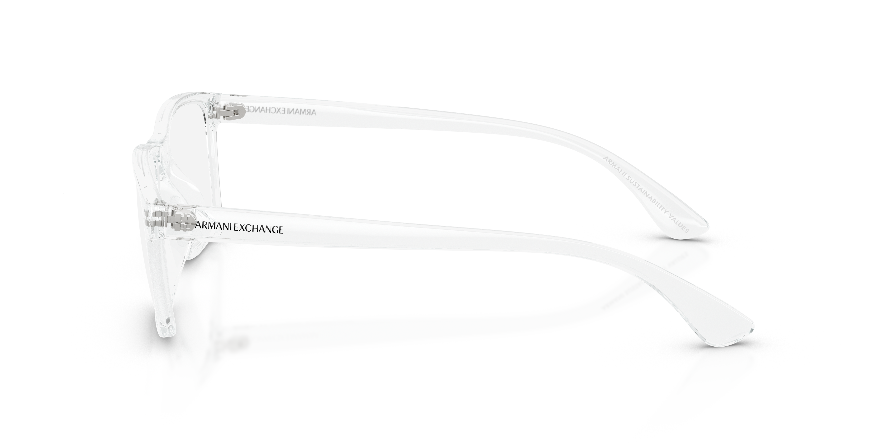 AX3083U Glanzend Kristal KunststofEyeglass Frames van B24, Zijaanzicht