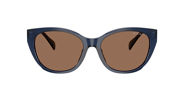 RA5324U Shiny Transparent Opalescent Blue AcetatSunglass Frames von B24, mit getönten Gläsern