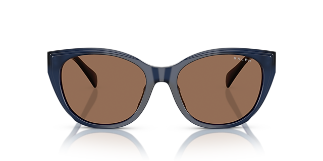 RA5324U Shiny Transparent Opalescent Blue AcetatSunglass Frames von B24, Vorderansicht