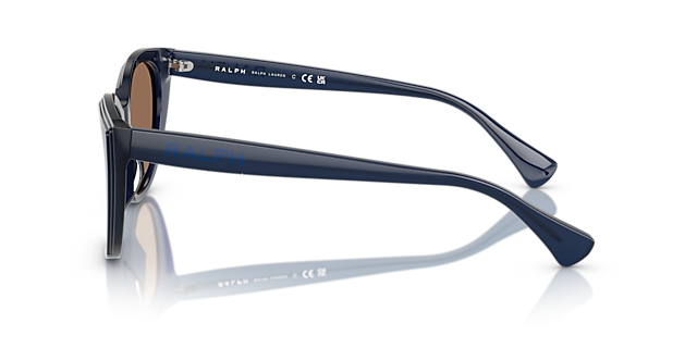 RA5324U Shiny Transparent Opalescent Blue AcetatSunglass Frames von B24, Seitenansicht