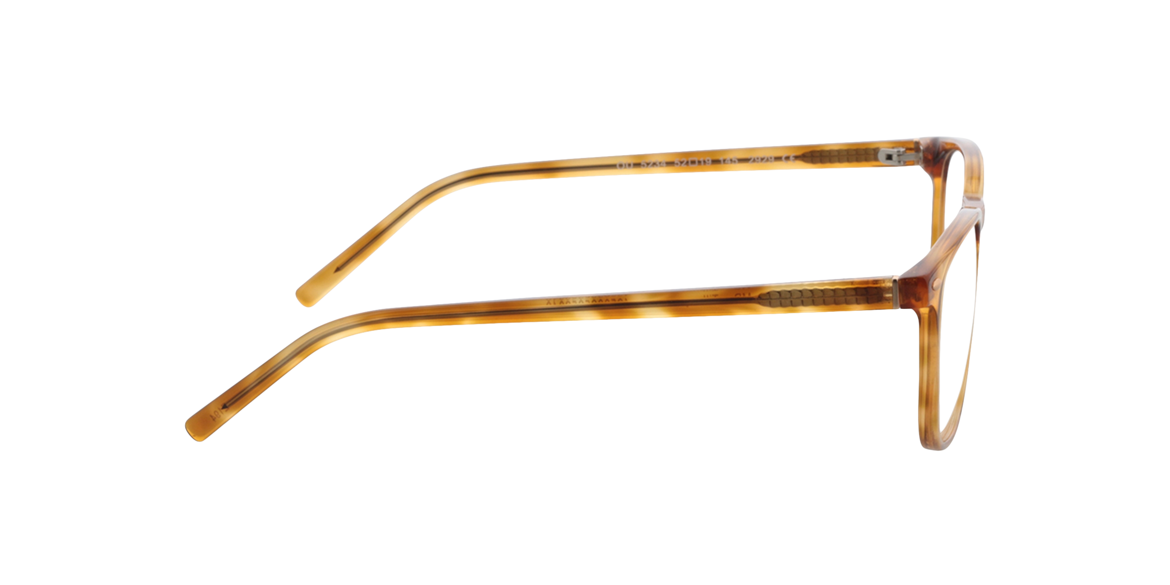 Tilbury Light Honey AcetaatEyeglass Frames van B24, Zijaanzicht