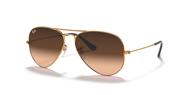 RB3025 Hellbraun MetallSunglass Frames von B24, Dreiviertelansicht