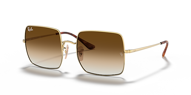 RB1971 Arista goud MetaalSunglass Frames van B24, Hoekweergave