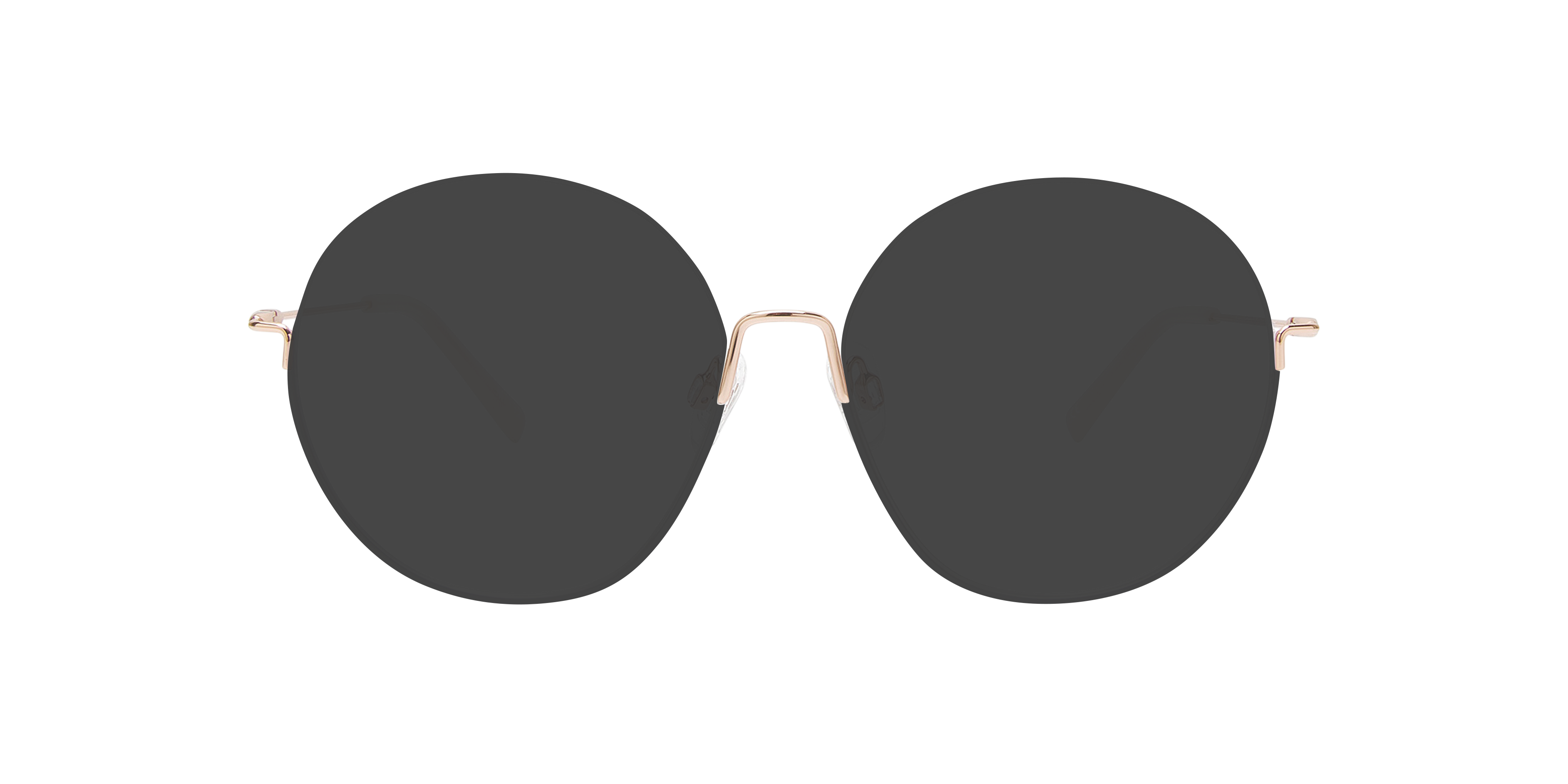 Orianna Rose Gold & White Metal MetaalEyeglass Frames van B24, met getinte lenzen