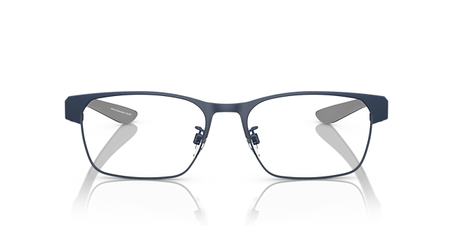 EA1141 Matblauw MetaalEyeglass Frames van B24, Vooraanzicht