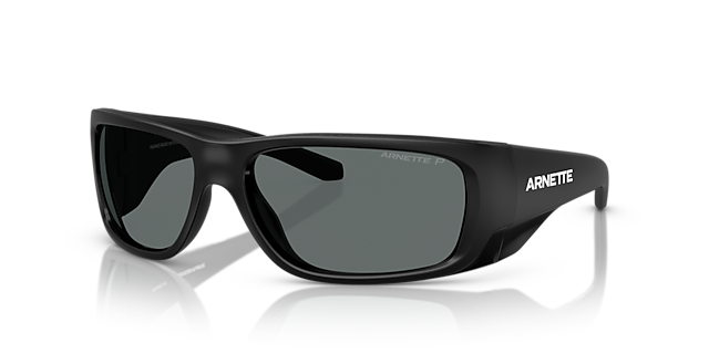 AN4345 Black Matte Top & Shiny KunststoffSunglass Frames von B24, Dreiviertelansicht