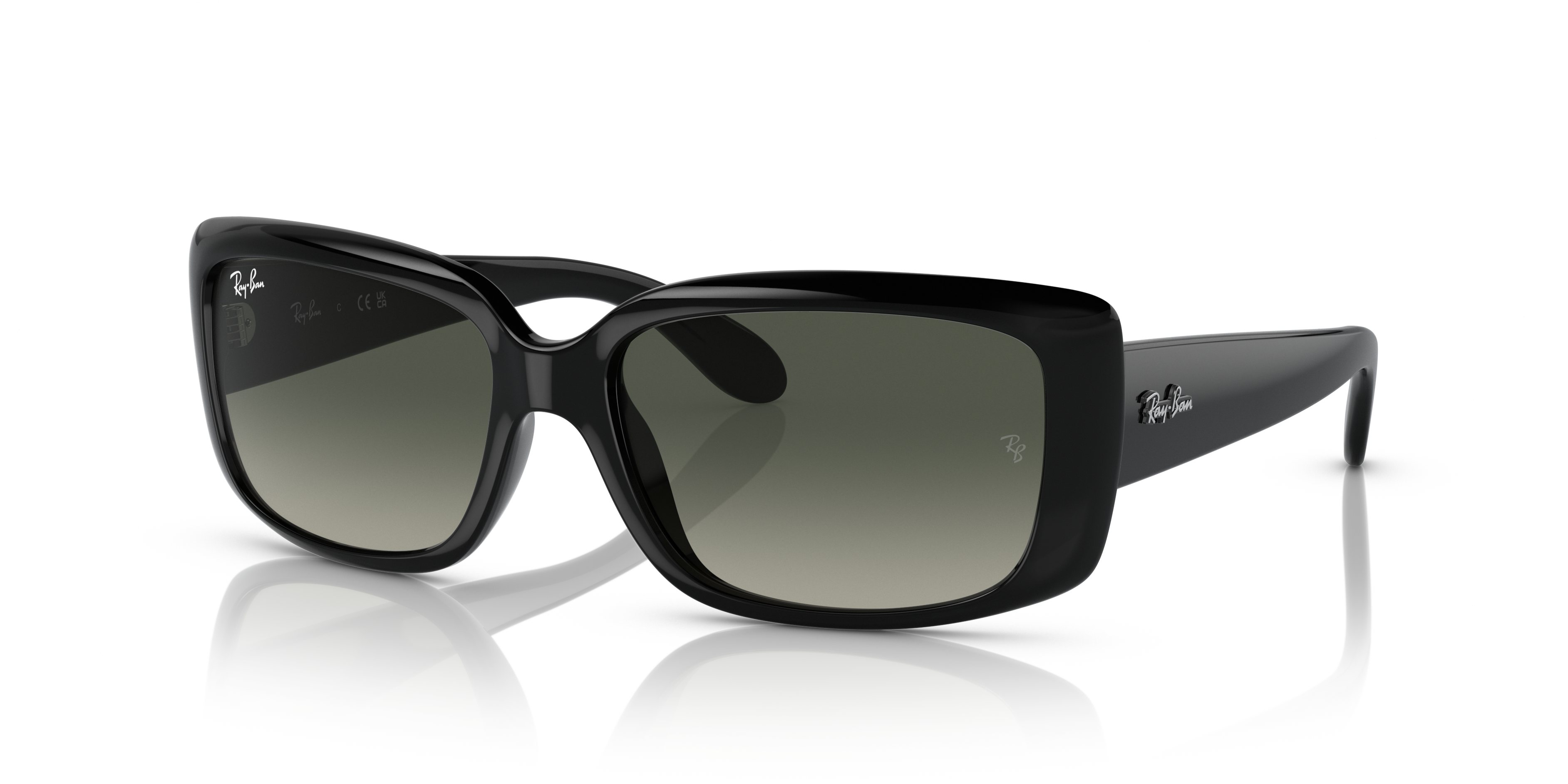 RB4389 Schwarz KunststoffSunglass Frames von B24, Dreiviertelansicht