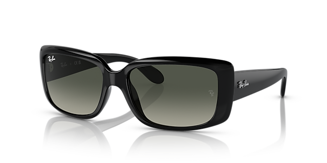 RB4389 Zwart KunststofSunglass Frames van B24, Hoekweergave