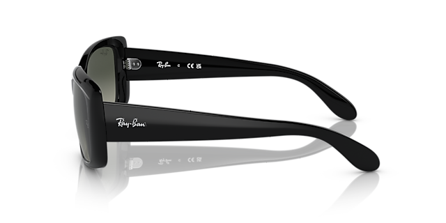 RB4389 Zwart KunststofSunglass Frames van B24, Zijaanzicht