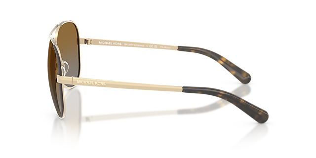 MK5004 Goud  & Bruin MetaalSunglass Frames van B24, Zijaanzicht