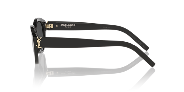 SL M148 Schwarz AcetatSunglass Frames von B24, Seitenansicht