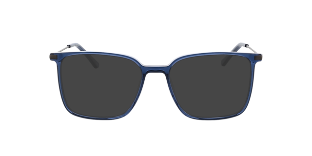 Barney Mat gunmetal &  kristal blauw AcetaatEyeglass Frames van B24, met getinte lenzen