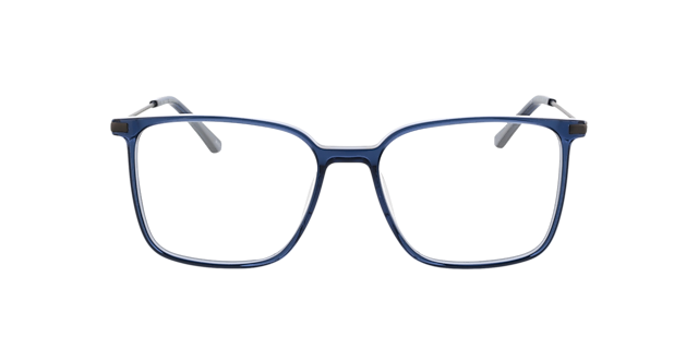 Barney Mat gunmetal &  kristal blauw AcetaatEyeglass Frames van B24, Vooraanzicht