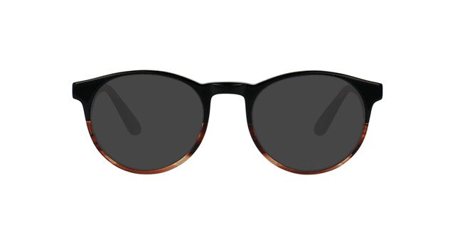 Parker CT Black Fades Cinnamon AcetaatEyeglass Frames van B24, met getinte lenzen