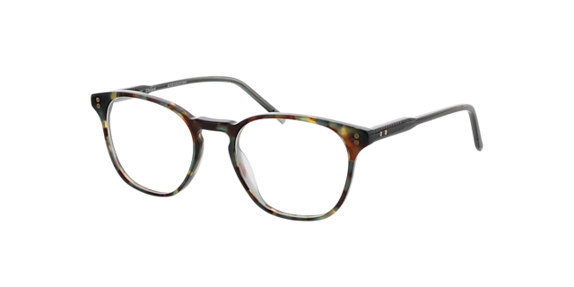 Chelsea Groen Havana AcetaatEyeglass Frames van B24, Hoekweergave