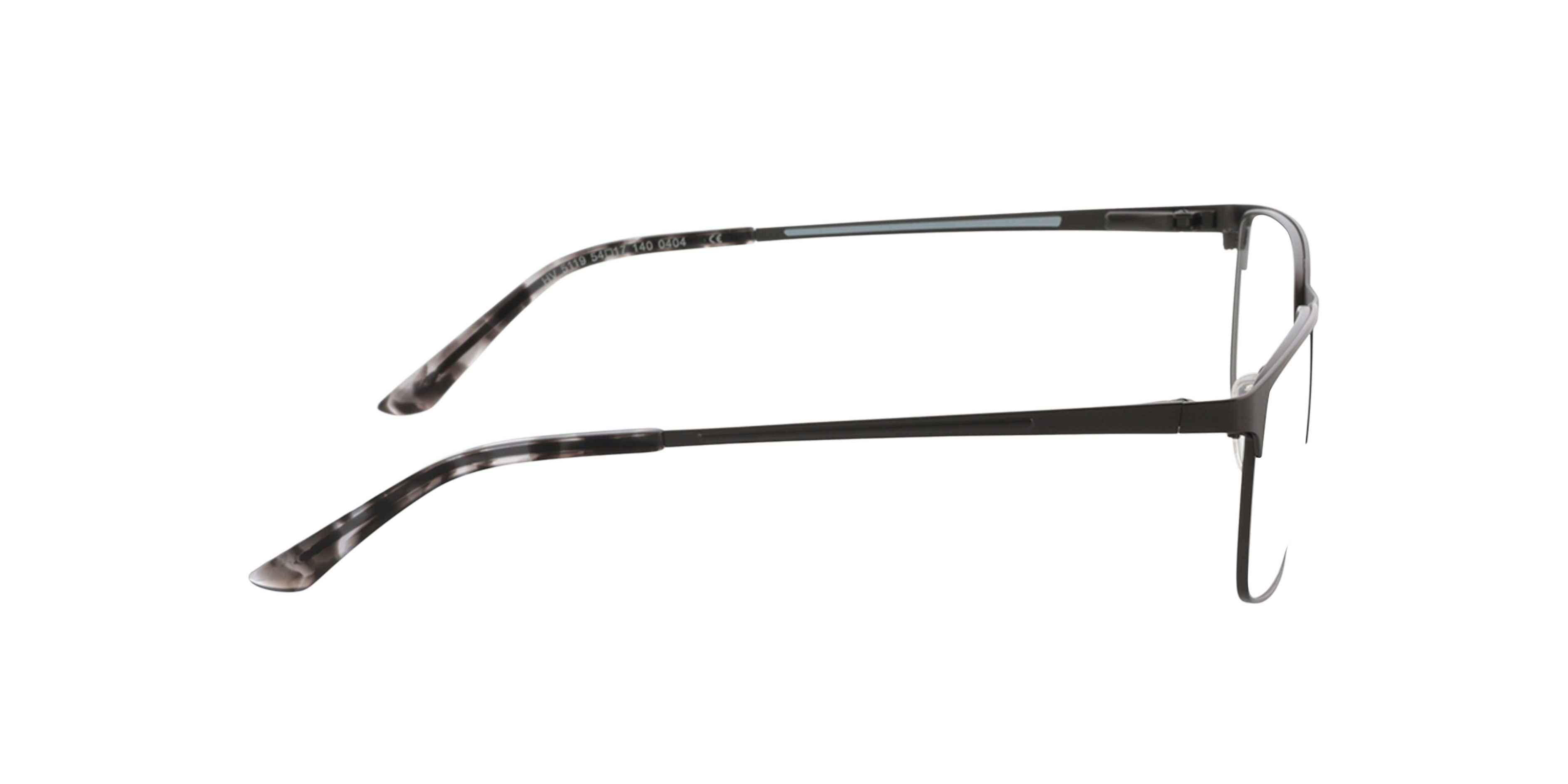 Bowie Mat gunmetal MetaalEyeglass Frames van B24, Zijaanzicht