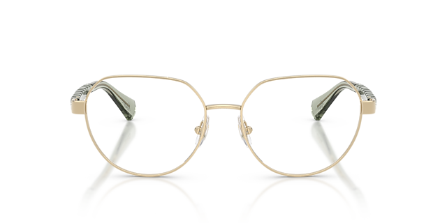 RA6065 Glänzendes Hellgold MetallEyeglass Frames von B24, Vorderansicht