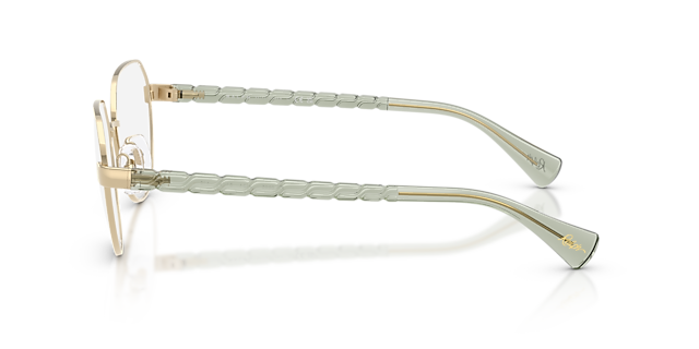 RA6065 Glänzendes Hellgold MetallEyeglass Frames von B24, Seitenansicht