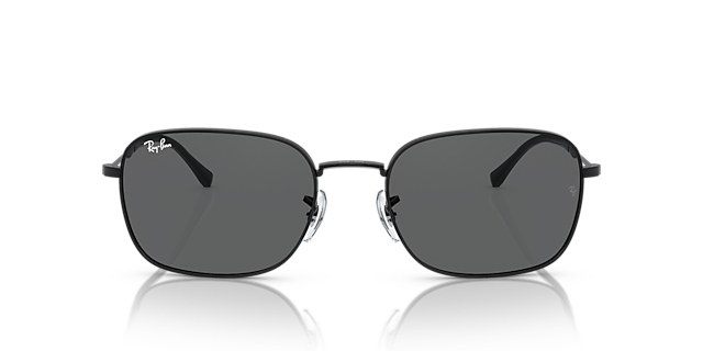 RB3706 Schwarz MetallSunglass Frames von B24, Vorderansicht