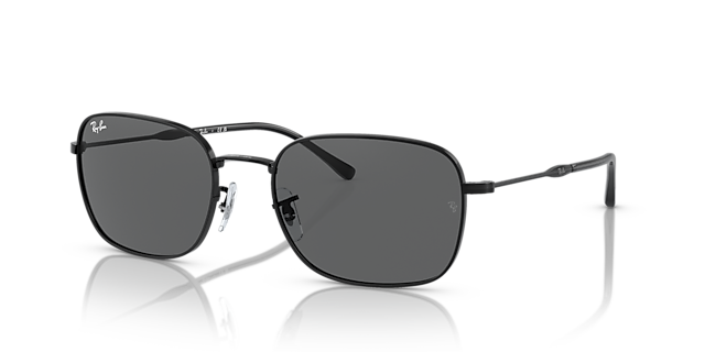 RB3706 Schwarz MetallSunglass Frames von B24, Dreiviertelansicht