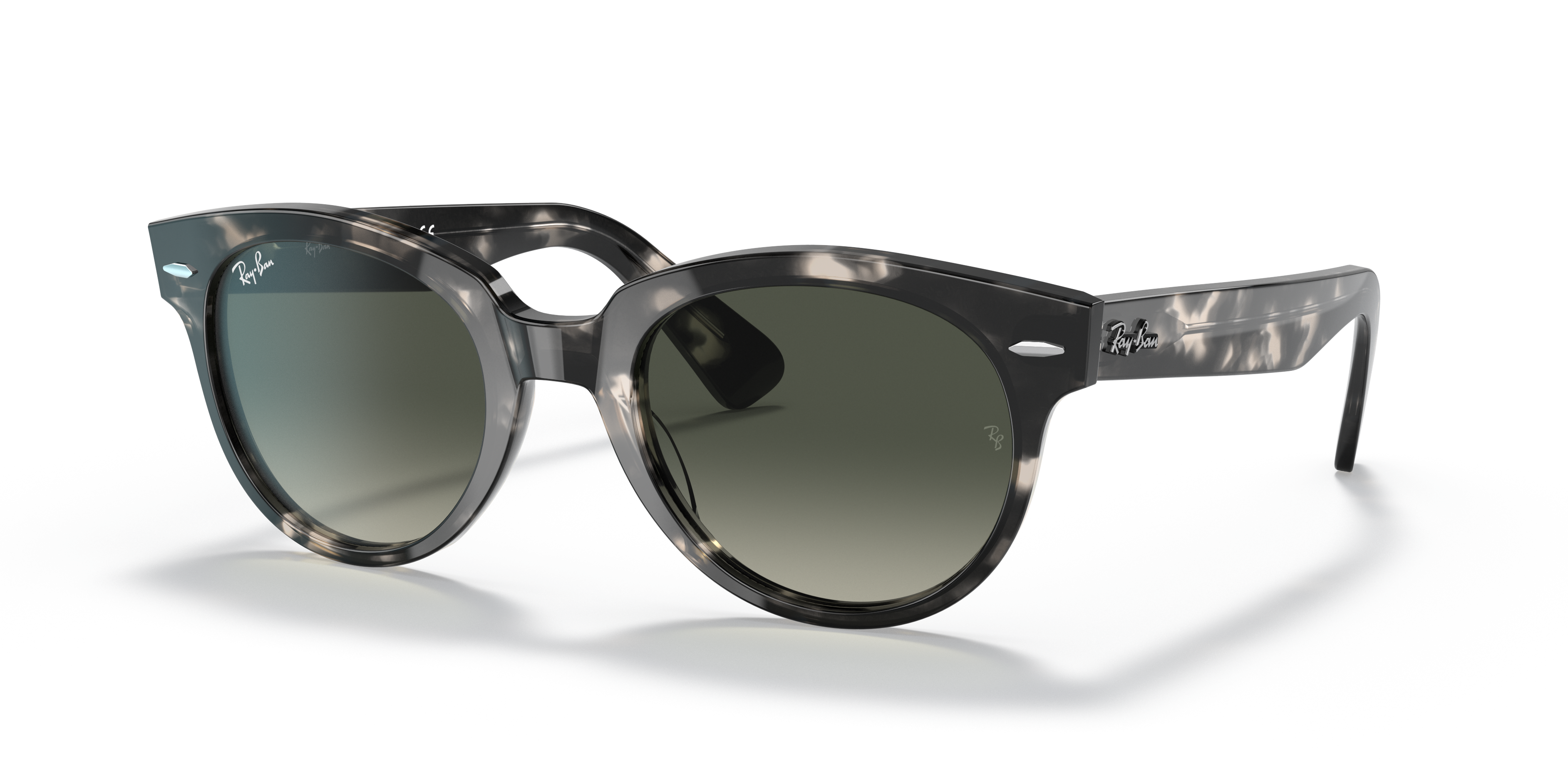 RB2199 Havana Grau AcetatSunglass Frames von B24, Dreiviertelansicht