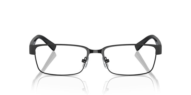 AX1017 Glanzend zwart MetaalEyeglass Frames van B24, Vooraanzicht