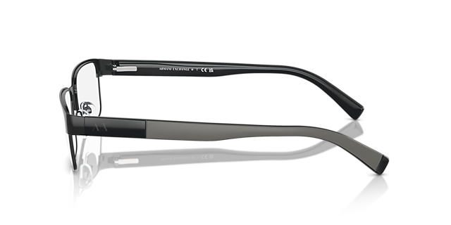 AX1017 Glanzend zwart MetaalEyeglass Frames van B24, Zijaanzicht