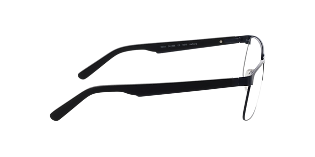 Aalborg Blauw MetaalEyeglass Frames van B24, Zijaanzicht