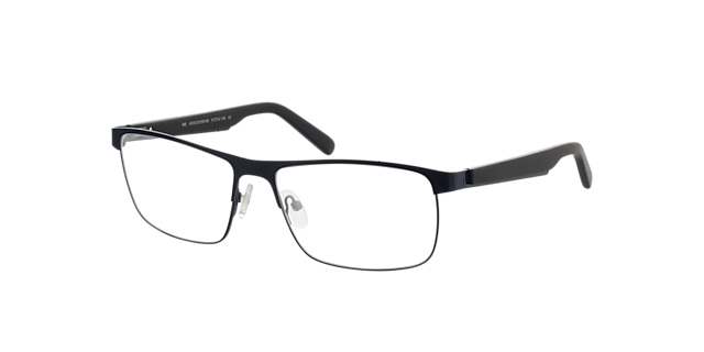 Aalborg Blauw MetaalEyeglass Frames van B24, Hoekweergave