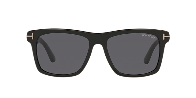FT0906-N Glänzendes Schwarz AcetatSunglass Frames von B24, Vorderansicht