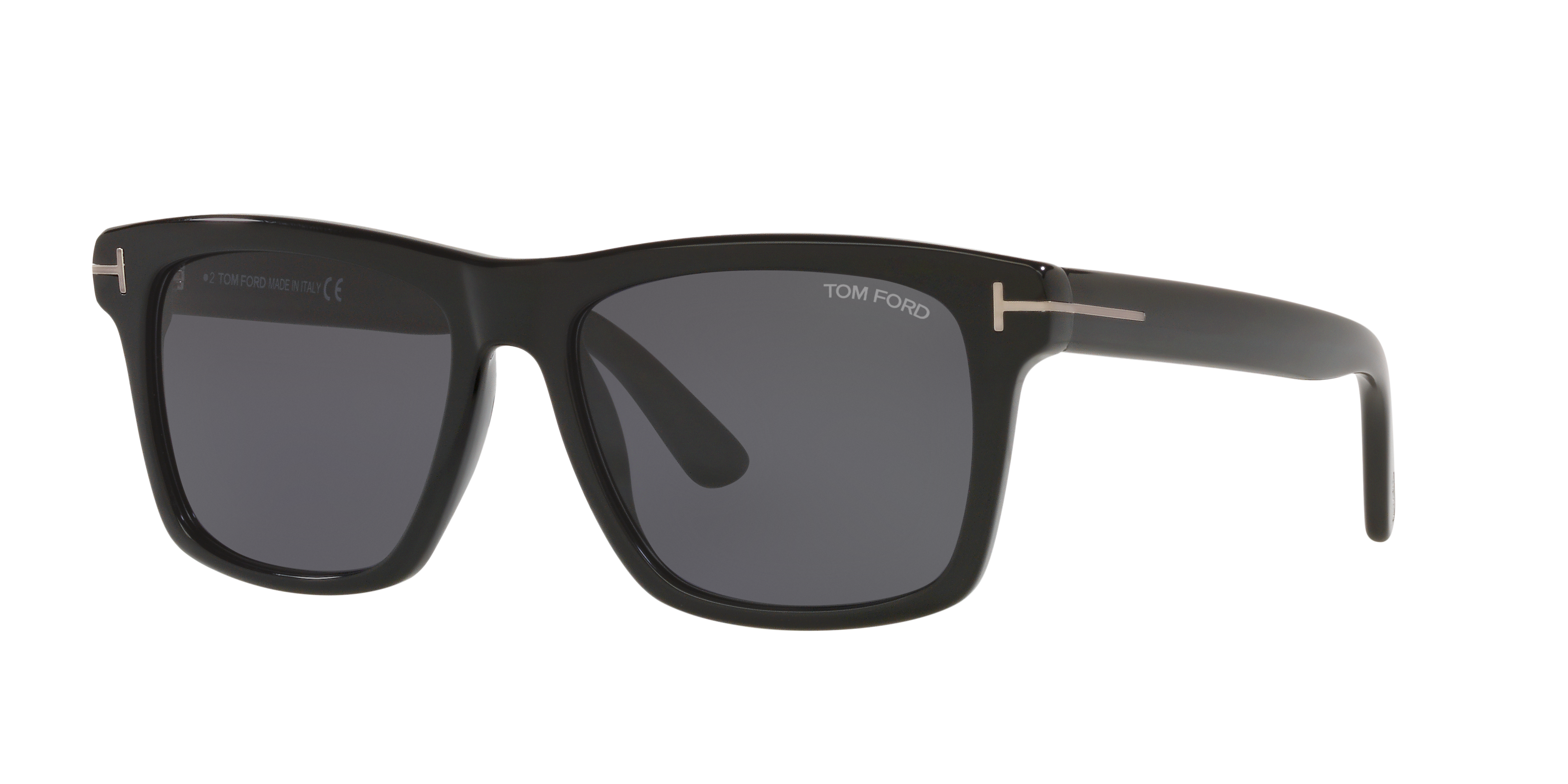 FT0906-N Glänzendes Schwarz AcetatSunglass Frames von B24, Dreiviertelansicht