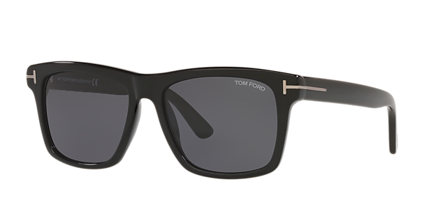 FT0906-N Glänzendes Schwarz AcetatSunglass Frames von B24, Dreiviertelansicht