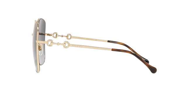 GG0879S Goud MetaalSunglass Frames van B24, Zijaanzicht