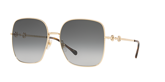 GG0879S Goud MetaalSunglass Frames van B24, Hoekweergave
