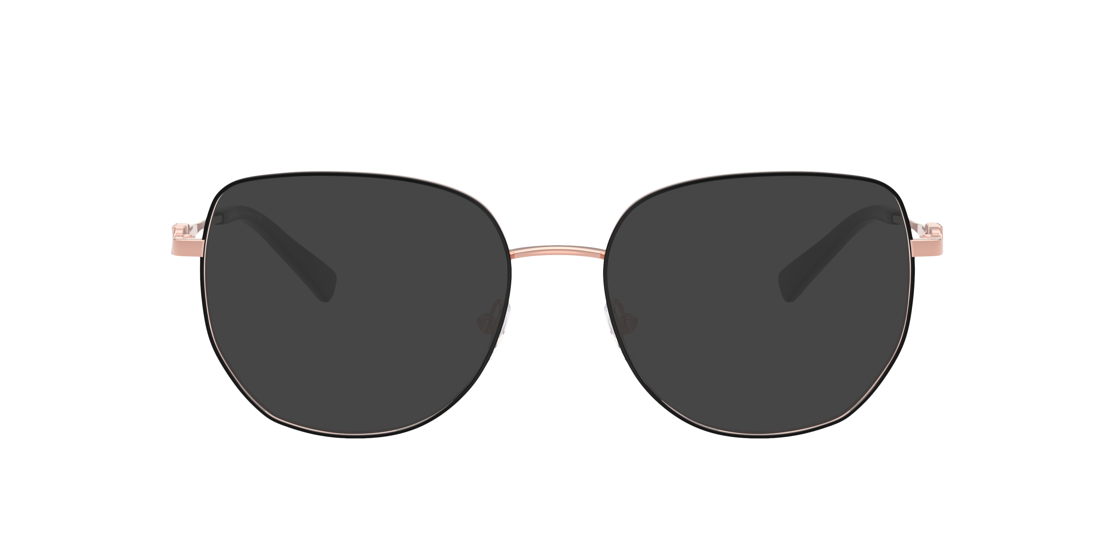 MK3062 Zwart glanzend MetaalEyeglass Frames van B24, met getinte lenzen