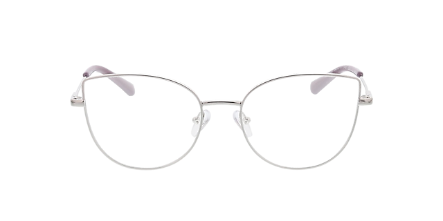 Hayley Zilver MetaalEyeglass Frames van B24, Vooraanzicht