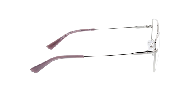 Hayley Zilver MetaalEyeglass Frames van B24, Zijaanzicht