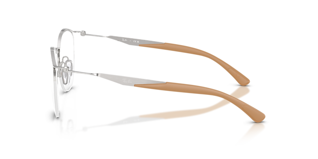 RB7553 Zilver MetaalEyeglass Frames van B24, Zijaanzicht