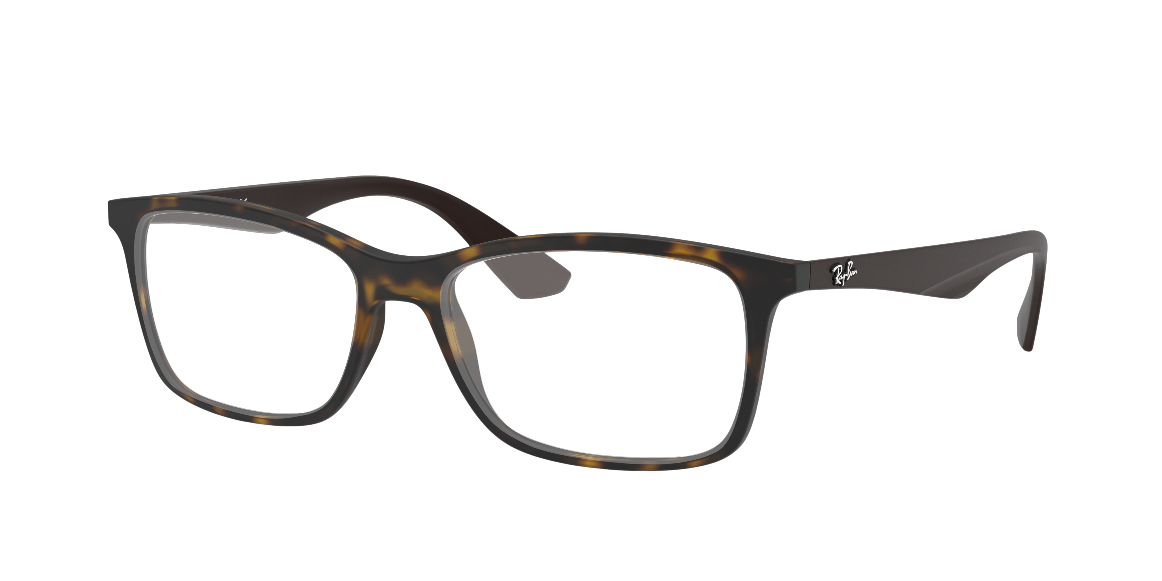 RB7047 Havana KunststofEyeglass Frames van B24, Hoekweergave