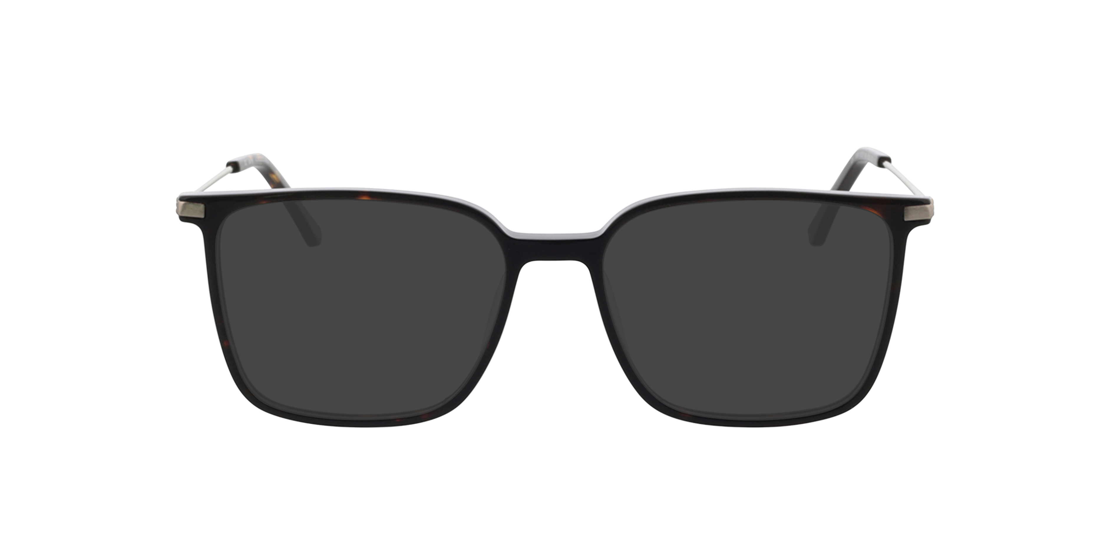 Barney Zilver  &  Havana AcetaatEyeglass Frames van B24, met getinte lenzen