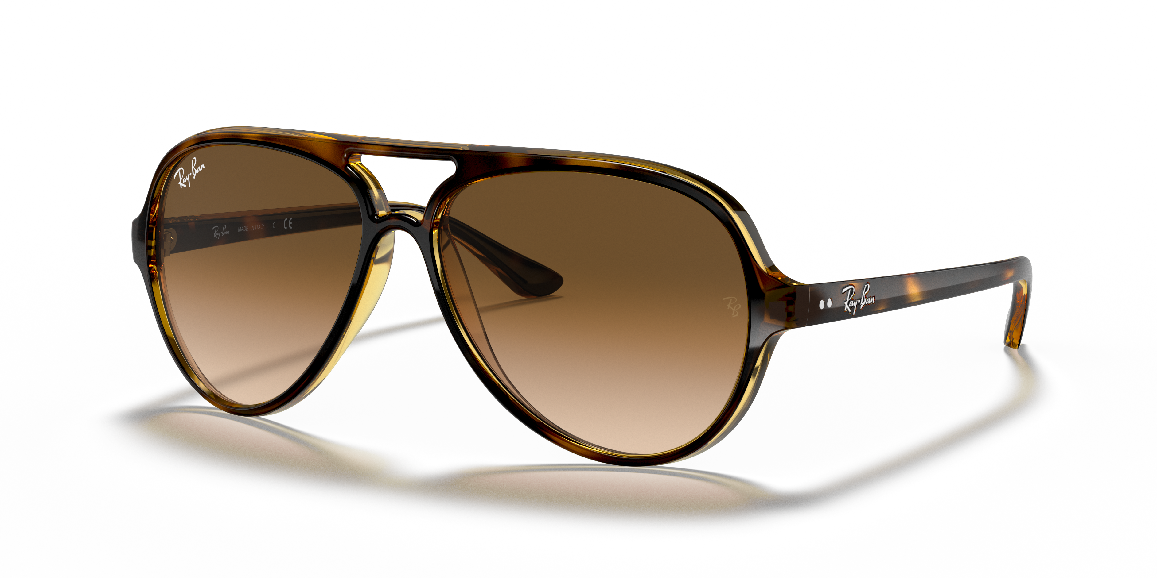 RB4125 Hellhavana KunststoffSunglass Frames von B24, Dreiviertelansicht