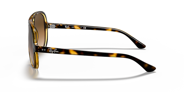 RB4125 Hellhavana KunststoffSunglass Frames von B24, Seitenansicht