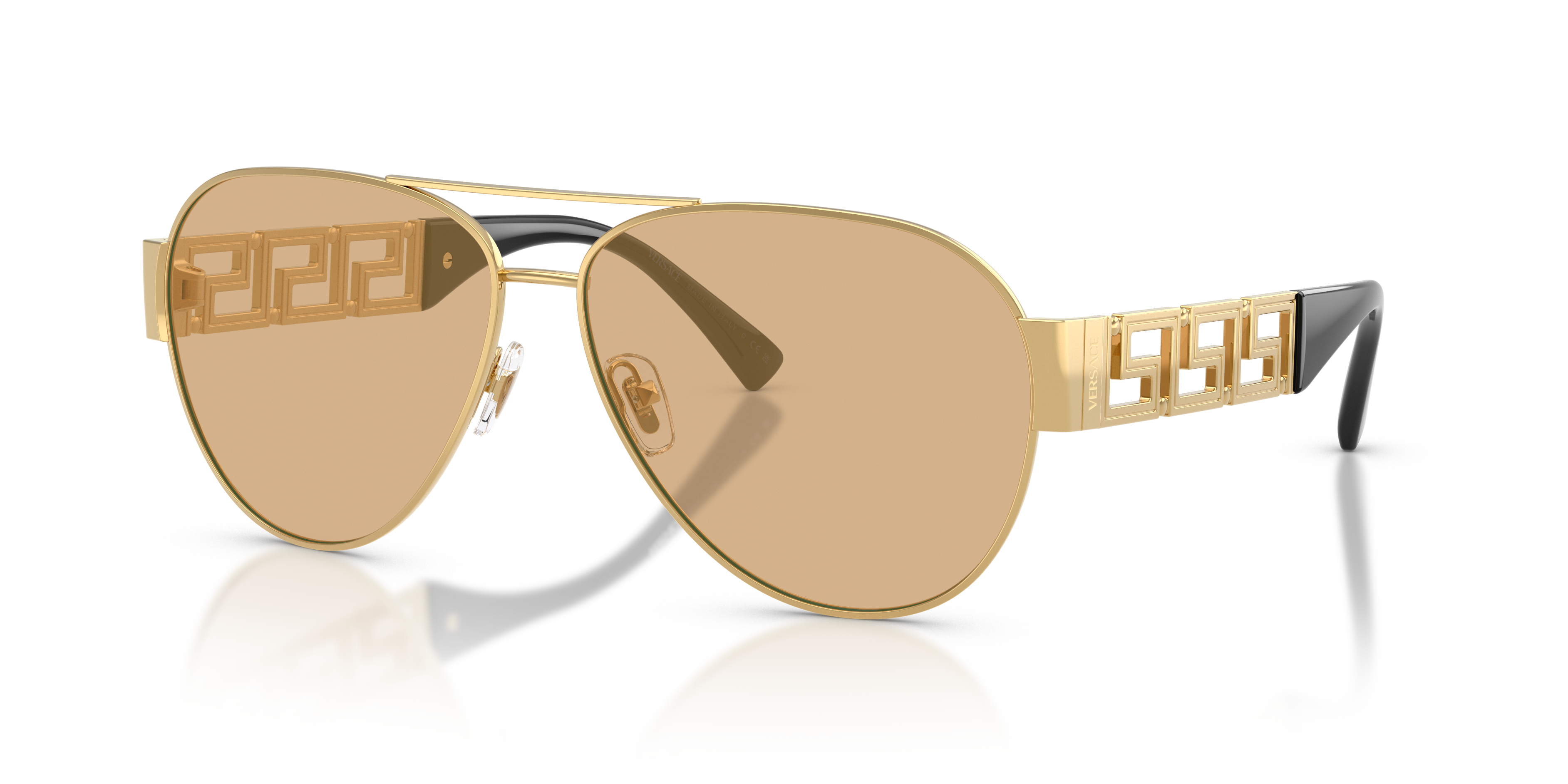 VE2289 Goud MetaalSunglass Frames van B24, Hoekweergave