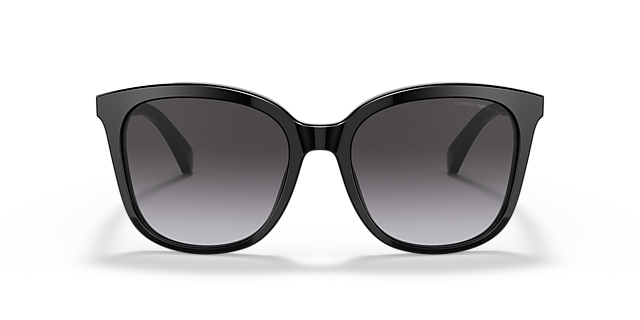 EA4157 Zwart AcetaatSunglass Frames van B24, Vooraanzicht