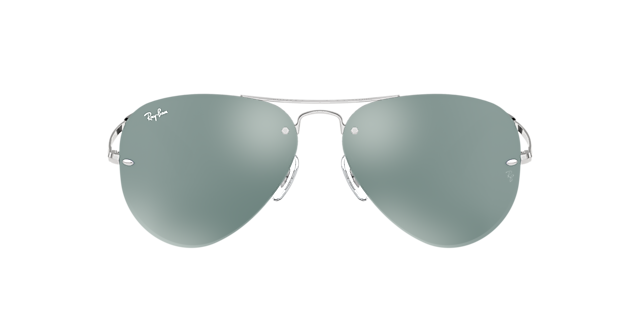 RB3449 Zilver MetaalSunglass Frames van B24, met getinte lenzen
