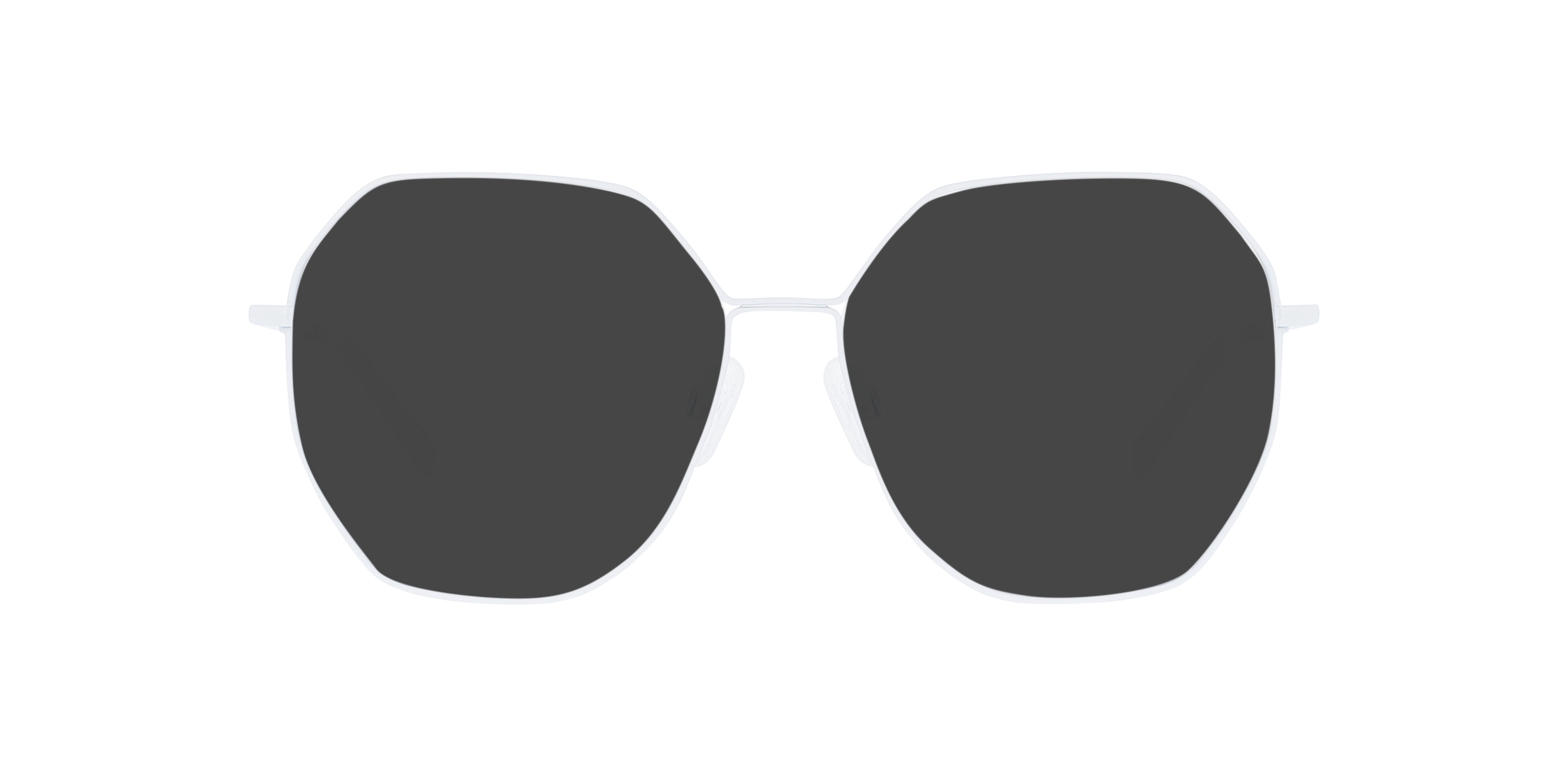 Liv White Metal MetaalEyeglass Frames van B24, met getinte lenzen