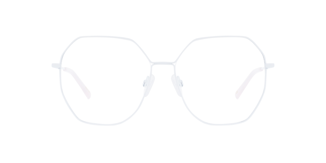 Liv White Metal MetaalEyeglass Frames van B24, Vooraanzicht