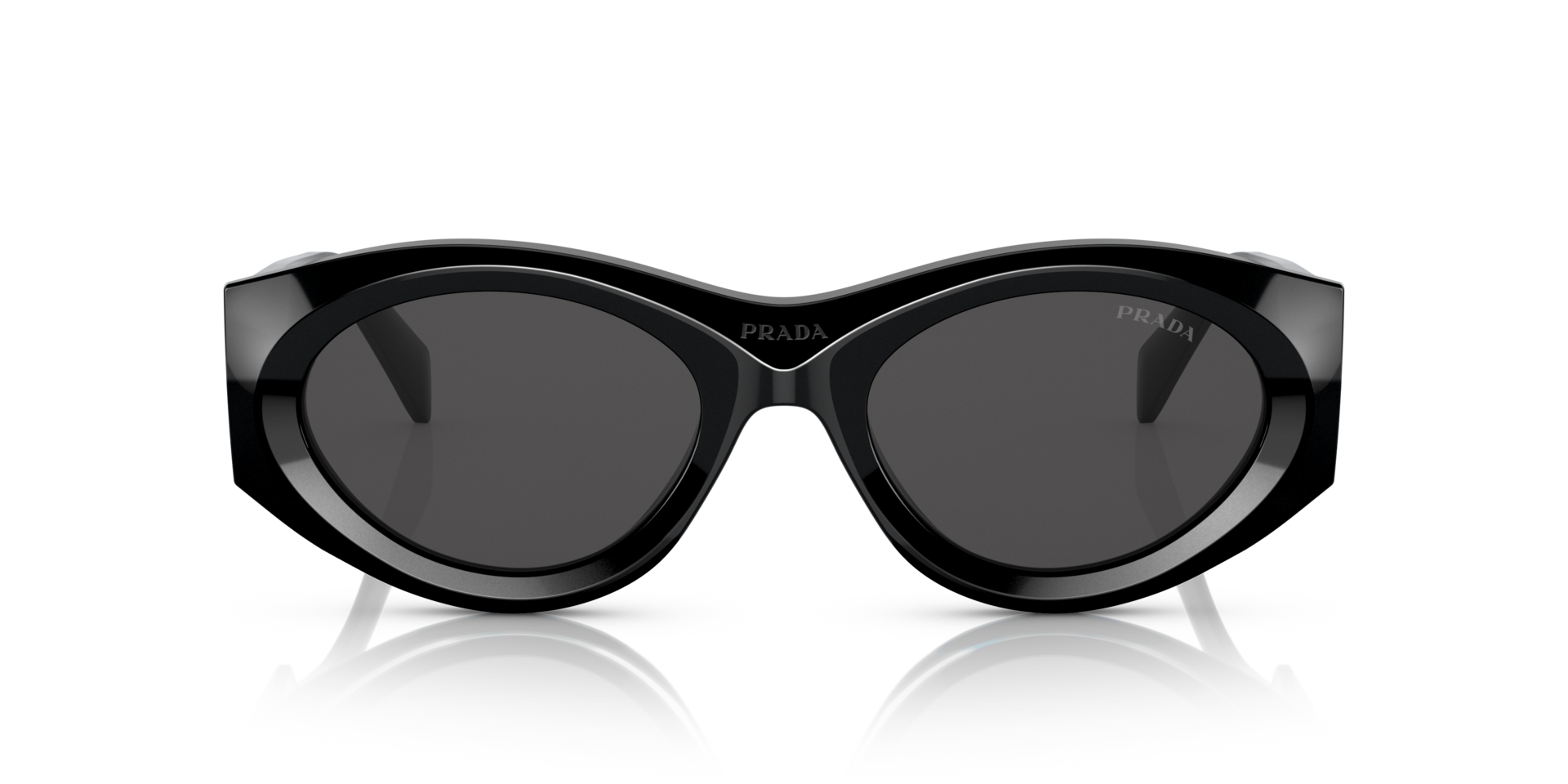 PR 20ZS Schwarz AcetatSunglass Frames von B24, Vorderansicht