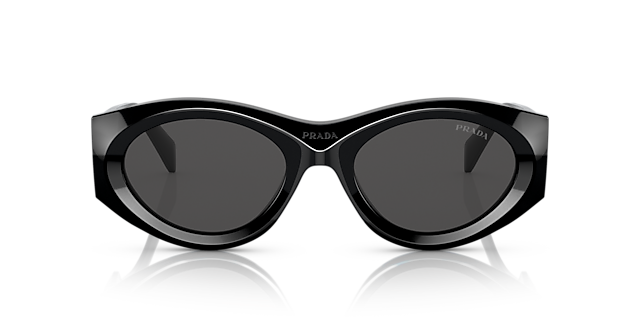 PR 20ZS Schwarz AcetatSunglass Frames von B24, Vorderansicht