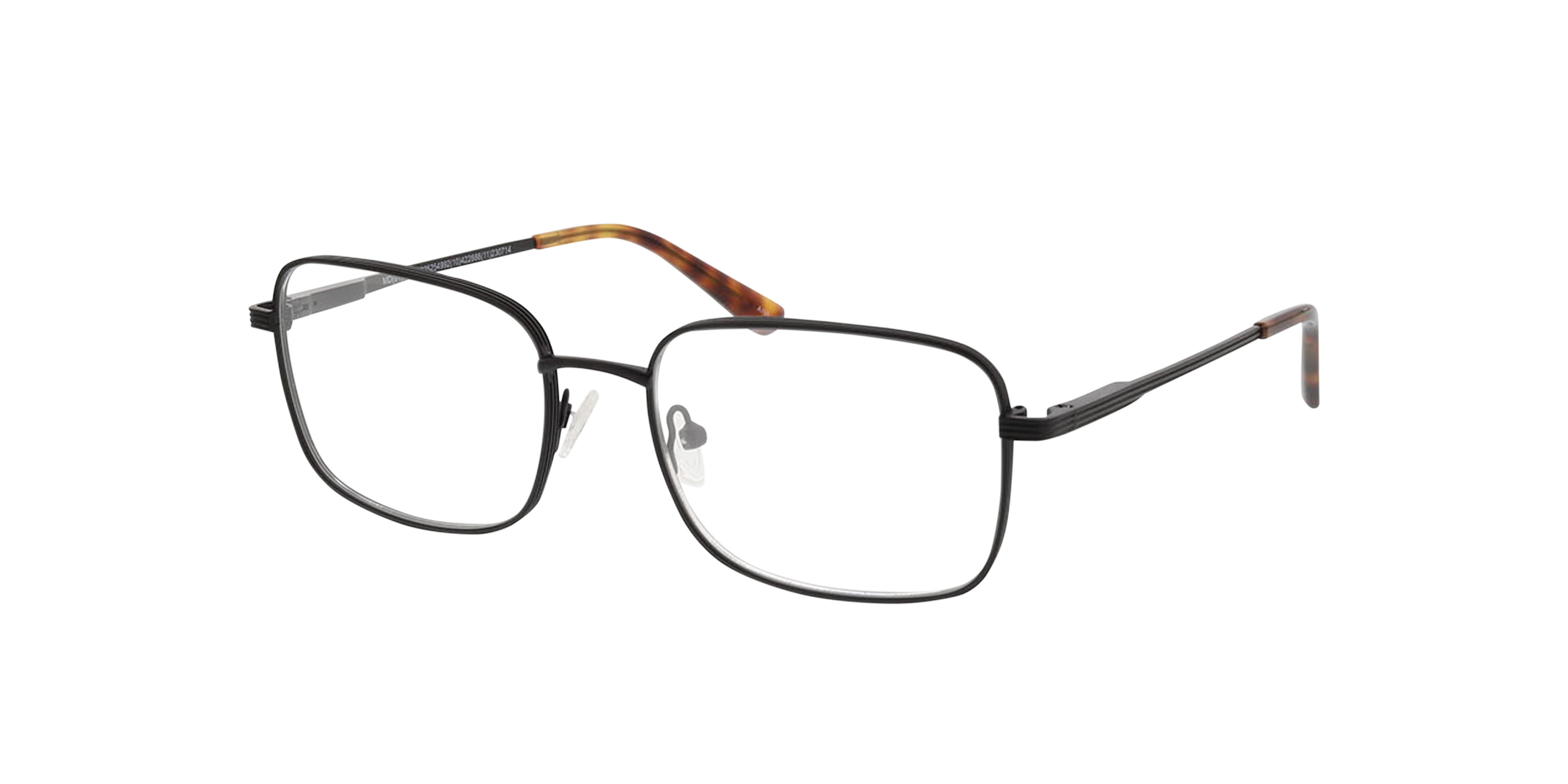 Harry Mattschwarz MetallEyeglass Frames von B24, Dreiviertelansicht